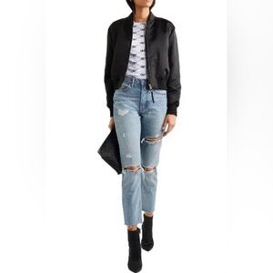 Grlfrnd Karolina High Rise Distressed Jeans in Last Dance Sz 27 Button fly